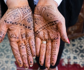 Traditional Henna tottooing in fez